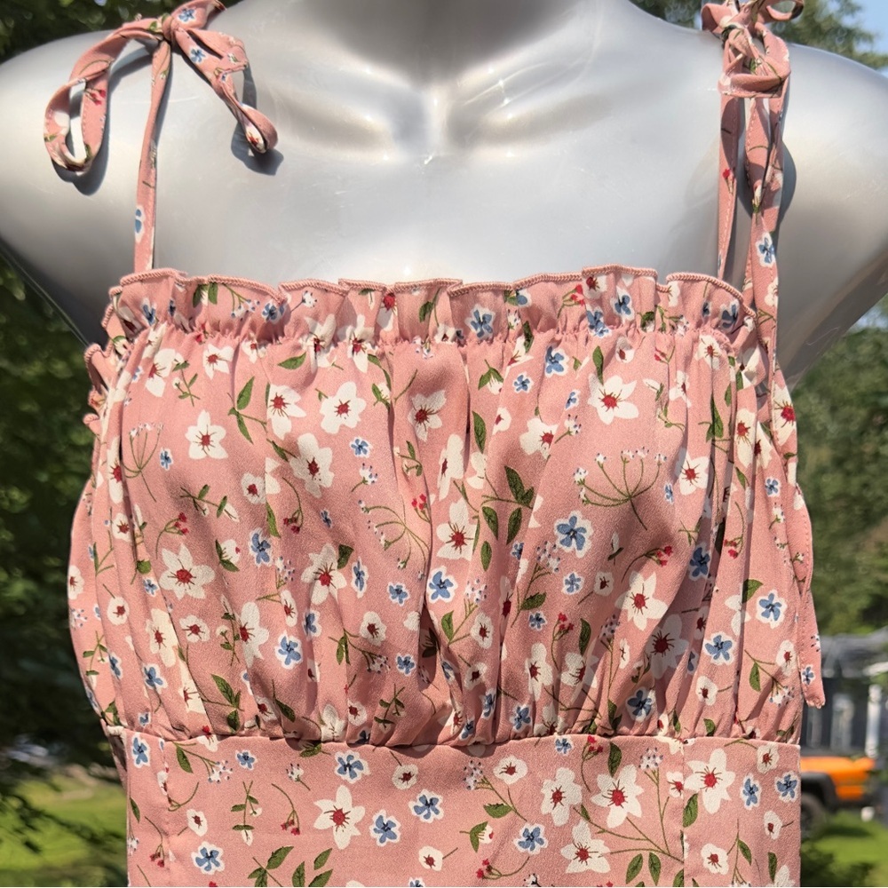 •🌼3/$15🌼 Shein floral dress size Large ✔️ - Picture 6 of 11